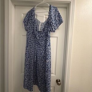 SHEIN Blue Floral Dress